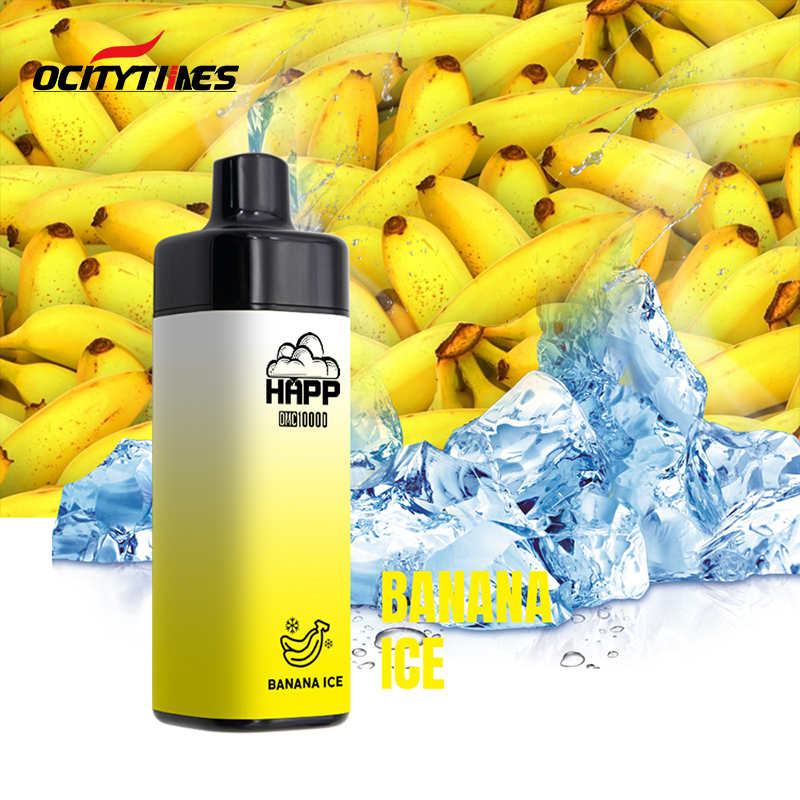 Hương vị trái cây chuối Thuốc lá điện tử 10000 Puffs Dual Mesh Coil Thanh Vape dùng một lần